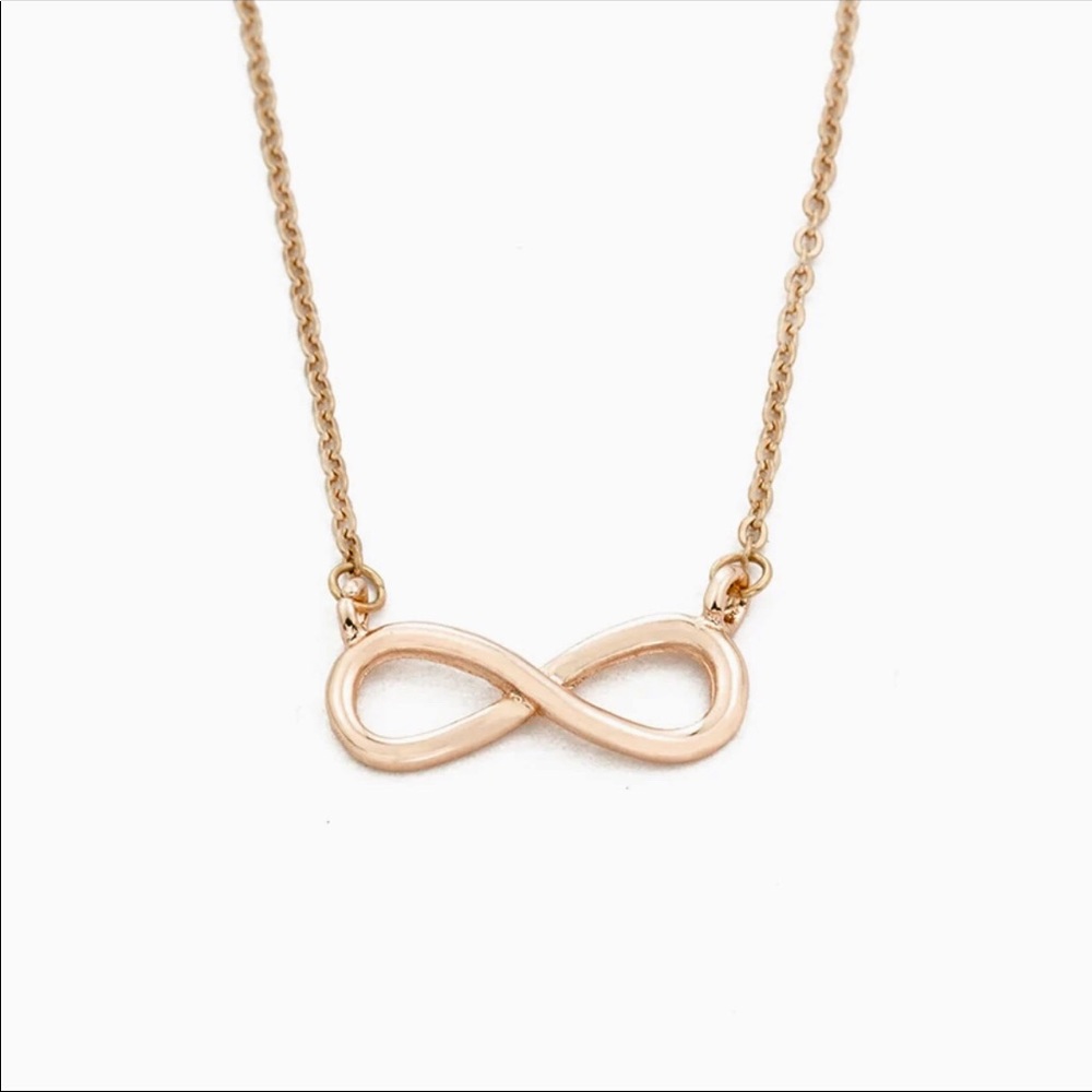 New Beautiful Infinity Necklace Rose Gold